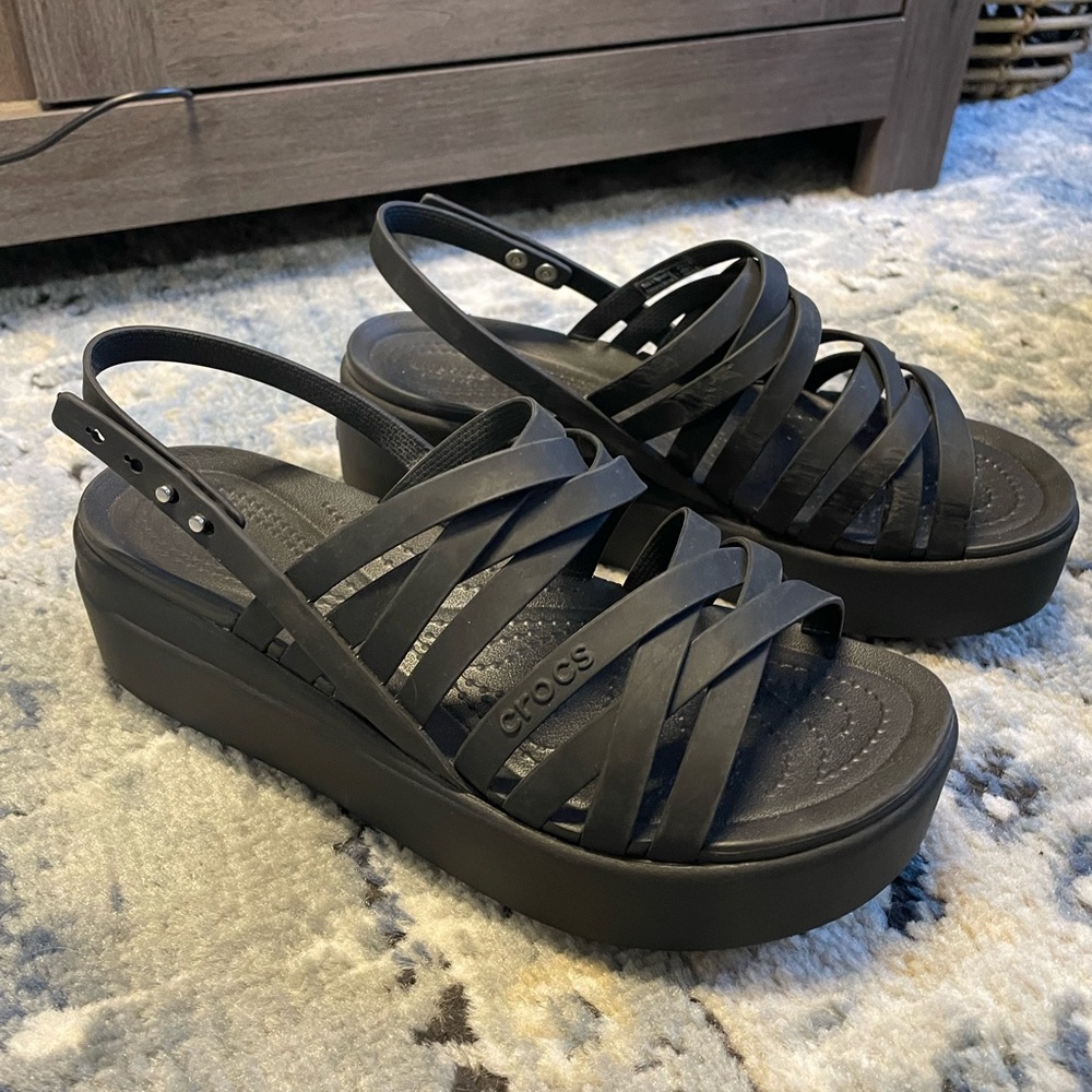 Crocs platform sandals